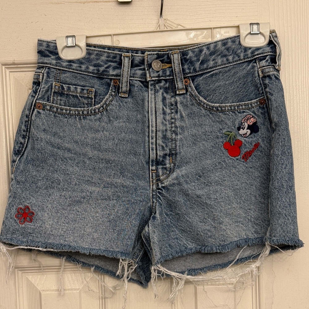 Old Navy and Disney Women's Shorts with Embroidered Minnie Mouse Details